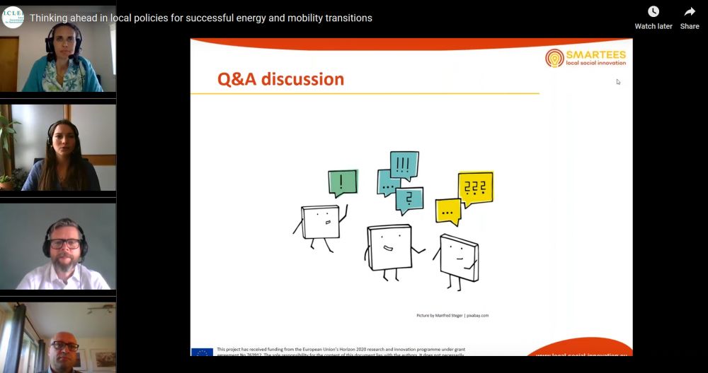 How to institutionalise social innovation in cities for a successful energy transition? See the Webinar recording!